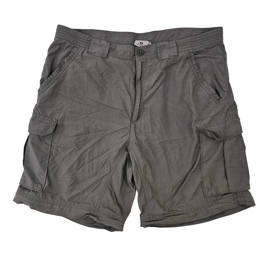Columbia Titanium Mens Gray Cargo Shorts Omni-Dry Hiking Outdoor Size Medium 30